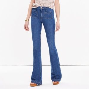 Madewell Flea Market Flare Jeans: Sailor Edition